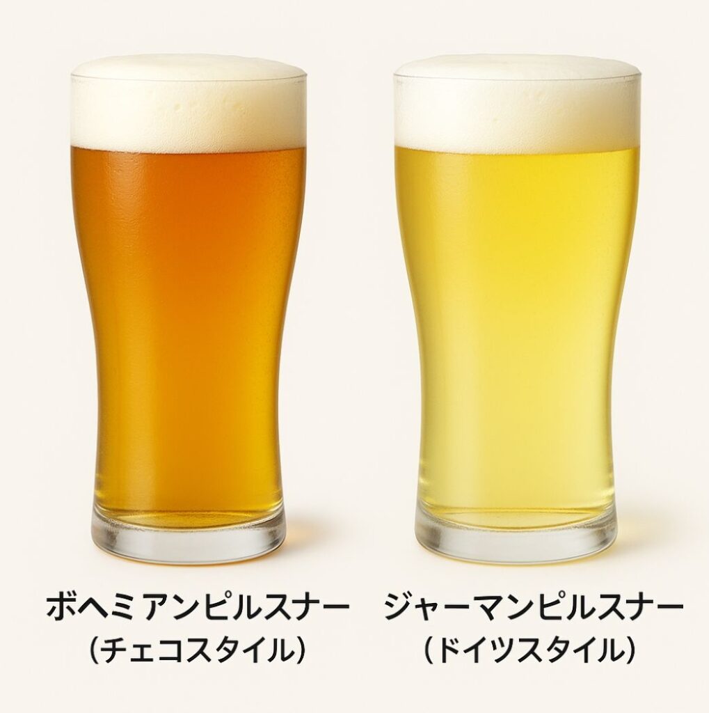 ボヘミアンピルスナーとジャーマンピルスナーの違い